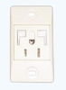 Standard U.S.A + L-shaped safety receptacle set(2P+E)