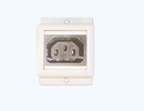 IEC female receptacle set (2P+E)