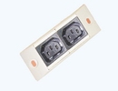2 IEC female receptacle set (2P+E)